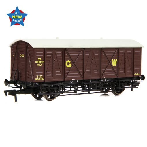 EFE Rail E87058 GWR 10T 'Bloater A' Fish Van GWR Brown (GW) (OO Gauge)