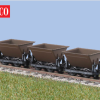 Peco GR-330 OO-9 V-Skip Hudson Ruggas, Brown (OO9 Gauge)