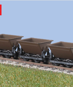 Peco GR-330 OO-9 V-Skip Hudson Ruggas, Brown (OO9 Gauge)