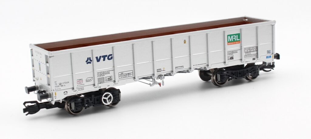Revolution Trains TT-EAL-104C JNA/MMA Ealnos Wagon 81 70 5500 174-4 Grey With Mendip Rail Branding (TT:120 Gauge)