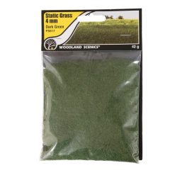 Woodland Scenics WFS617 4mm Static Grass Dark Green (Multiple Scales)