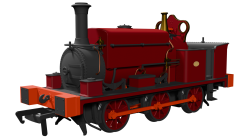 Rapido Trains 960008 Manning Wardle L Class Plain Red Dcc Ready (OO Gauge) Free Postage
