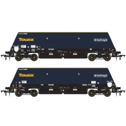 Accurascale ACC3145 Cutdown HYA - Blue/Black with Touax/GB Railfreight branding (Pack 2) (OO Gauge)