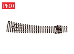 Peco SL-386 Insulfrog Curved Turnout, Large Radius, Right Hand (N Gauge)