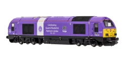 Dapol 2D-010-016 Class 67007 DB Cargo Platinum Jubilee Purple Dcc Ready Next 18 (N Gauge)