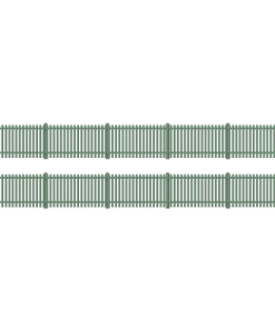 Ratio 431 Straight Station Fencing, Green (OO Gauge)