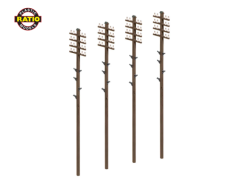 Ratio 452 Telegraph Poles (OO Gauge)