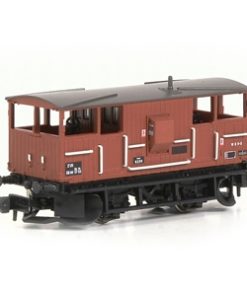 EFE Rail E87540 BR 20T Shark Ballast Plough Brake Van in BR Bauxite Livery (N Gauge)