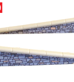 Peco LK-67 Platform Edging Ramp, Stone (OO Gauge)