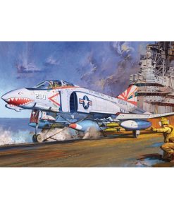 Academy 12232 US Navy F-4B Phantom VF-111 Sundowners Fighter Aircraft (1:48 Scale)