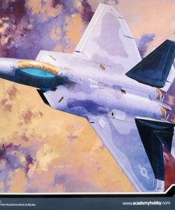Academy 12423 US Air Force F-22A Raptor Fighter Aircraft (1:72 Scale)