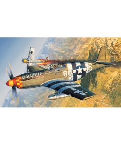 Academy 12464 USAAF P-51B Mustang Fighter Aircraft (1:72 Scale)