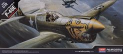 Academy 12468 USAAF P-40E Warhawk Fighter Aircraft (1:72 Scale)