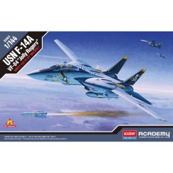 Academy 12626 US Navy F-14A Tomcat VF-84 Jolly Rogers Fighter Aircraft (1:144 Scale)