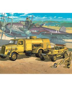 Academy 13401 German Army WWII Fuel Truck and Schwimwagen (1:72 Scale)
