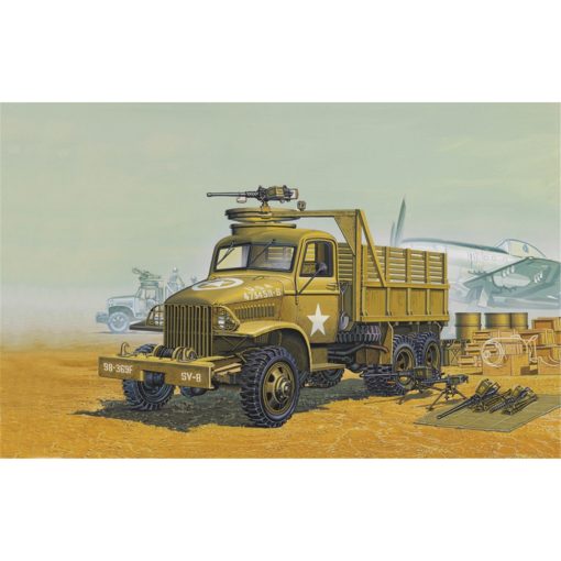 Academy 13402 US Army WWII 6x6 Cargo Truck & Accessories (1:72 Scale)