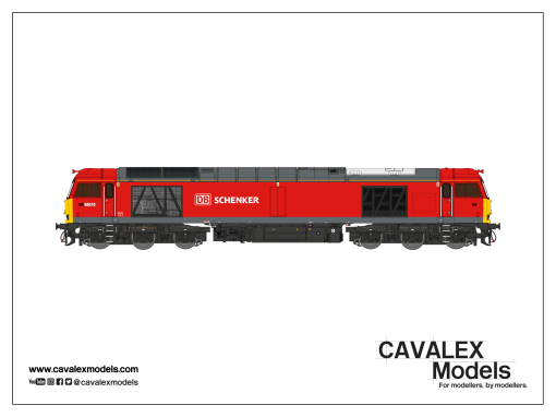 Cavalex Models Class 60010 DB Schenker Branded Red Livery Dcc Sound (OO Gauge) Free Postage