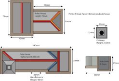 Alternative view of Metcalfe PN184 Boilerhouse & Factory Entrance (N Gauge)