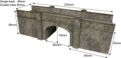 Alternative view of Metcalfe PN146 Railway Bridge In Red Brick (N Gauge)