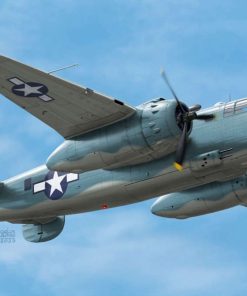 Academy 12334 US Marine Corps PBJ-1D (B-25 Mitchell) Fighter Aircraft (1:48 Scale)
