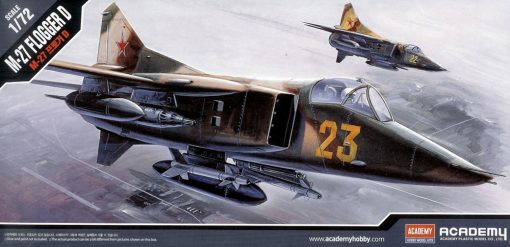 Academy 12455 Soviet Air Force MiG-27 Flogger D Fighter Aircraft (1:72 Scale)