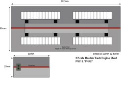 Alternative view of Metcalfe PN937 Settle/Carlisle Double Track Engine Shed (N Gauge)
