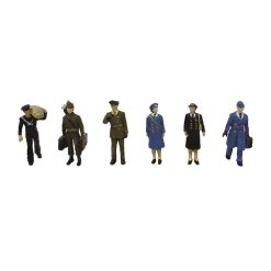 Bachmann Branchline 36-430 Embarking Service Personnel x 6 (OO Gauge)