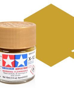 Tamiya X-12 Mini Acrylic Gold Leaf Gloss 10ml