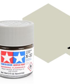 Tamiya X-32 Mini Acrylic Titan Silver Gloss 10ml