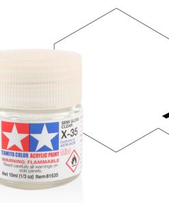 Tamiya X-35 Mini Acrylic Clear Semi Gloss 10ml