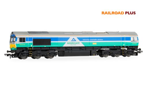 Hornby R30428 RailRoad Plus: Class 66 - Aggregates Industries - 66711 'Sence' (ERA 11) Dcc Ready 21 Pin (OO Gauge) Free Postage