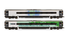 Hornby R40482 Avanti West Coast - Class 390 - 'Climate Change' Livery - Coach Pack 2 (ERA 11) (OO Gauge) Free Postage