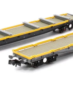 Revolution Trains RT-N-YLA-206 YLA Mullets Departmental Yellow Twin Pack No.DC967648 (black underframe) and DC967548 (grey underframe) N Gauge