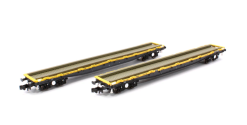 Revolution Trains RT-N-YQA-209 YMA/YQA Parr Departmental Yellow Twin Pack No. DC967555 (grey underframe) DC967569 (black underframe) N Gauge
