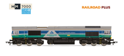Hornby R30428TXS RailRoad Plus: Class 66 - Aggregates Industries - 66711 'Sence' (ERA 11) Dcc Sound Fitted (OO Gauge) Free Postage