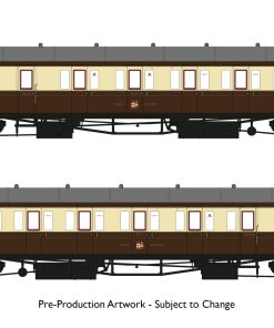 Rapido Trains 946010 Dia E140 B Set – GWR Post-War Lined Livery (OO Gauge)