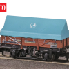 Peco NR-1200B NEW China Clay Hood Wagon, UCV B743665, Bauxite (N Gauge)