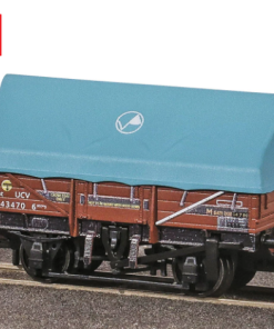 Peco NR-1201B NEW China Clay Hood Wagon, UCV B743470, Bauxite (N Gauge)