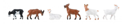 Faller FA151911 Goats (6) Figure set (HO Scale)