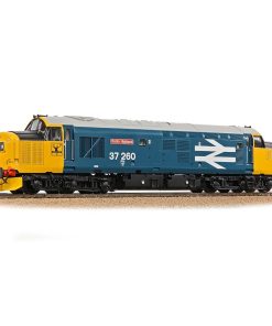 Bachmann Branchline 35-309 Class 37/0 Centre Headcode 37260 'Radio Highland' BR Blue (Large Logo) Dcc Ready Plux 22 Socket (OO Gauge)