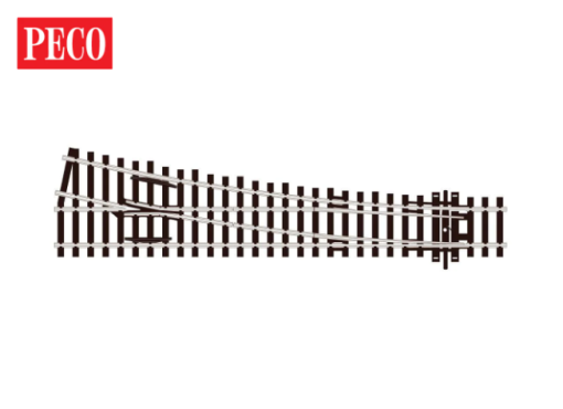 Peco SL-E95 Turnout, Medium Radius, Right Hand (OO Gauge)