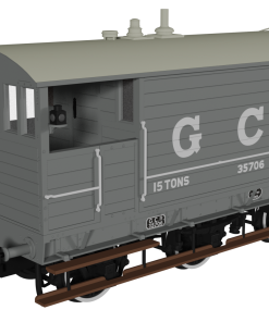 Rapido Trains 975001 GCR 15T 6w Brake – GC Grey No.35706 (OO Gauge)