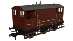 Rapido Trains 975009 GCR 15T 6w Brake – LNER Bauxite post-1936 No.509424 (OO Gauge)