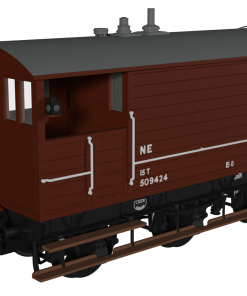 Rapido Trains 975009 GCR 15T 6w Brake – LNER Bauxite post-1936 No.509424 (OO Gauge)