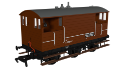 Rapido Trains 975012 GCR 15T 6w Brake – BR Bauxite No.E531727 (OO Gauge)