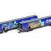 Hornby R60176A Drax Biomass Wagon Pack, 83700698071-3 & 83700698009-3 Era 11 (OO Gauge)