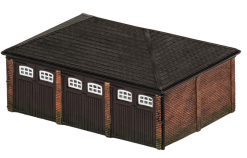 Hornby R9812 Triple Garage (OO Gauge)
