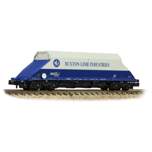Graham Farish 377-101C JGA Bogie Hopper 'Buxton Lime Industries' White & Blue (N Gauge)