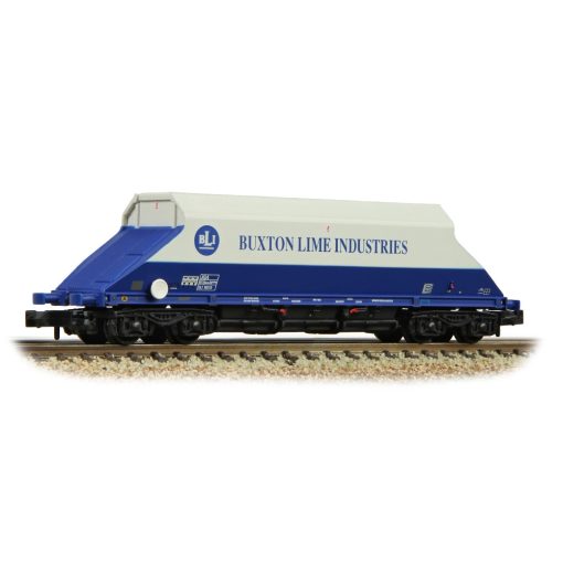 Graham Farish 377-101D JGA Bogie Hopper 'Buxton Lime Industries' White & Blue (N Gauge)
