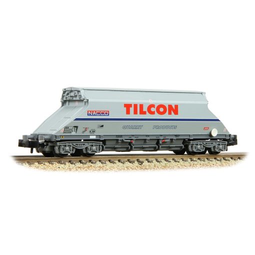 Graham Farish 377-104 JGA Bogie Hopper with Hopper Cover 'Tilcon' Grey (N Gauge)